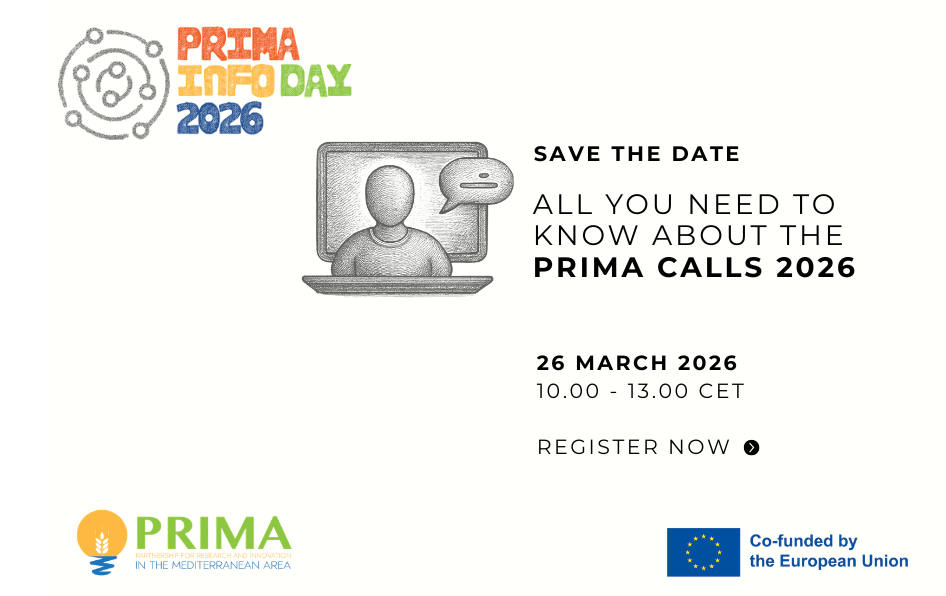 PRIMA Info Day 2026: presentación del Programa de Trabajo y Convocatorias 2026